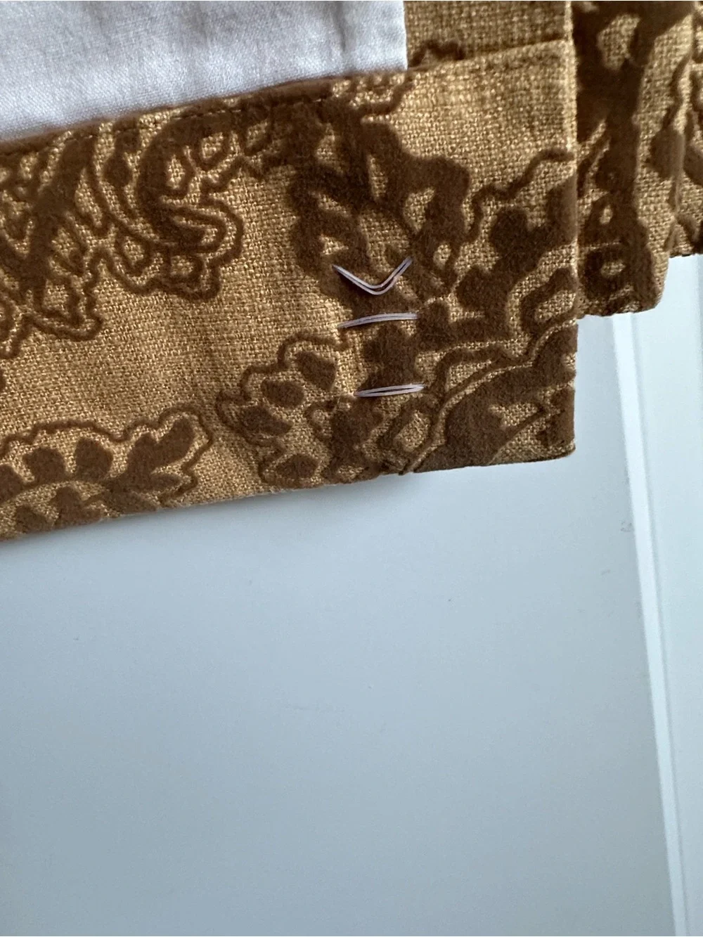 Pottery Barn Brown and Tan Paisley Wall Tapestry